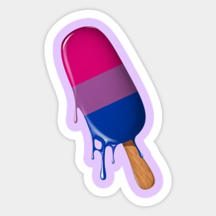 Bisexual Shirt Bisexual Flag Ice Cream LGBTQ Bisexual Pride Sticker